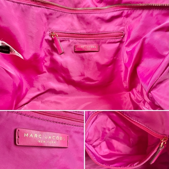 Marc Jacobs Signature Tote, Hot Pink Nylon - Picture 8 of 11